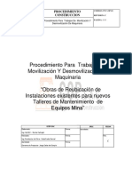 Procedimiento para Trabajos de Movilizacion y de