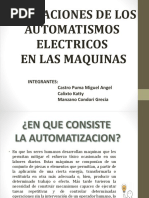 Aplicaciones de Los Automatismos Electricos en Las Máquinas