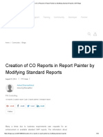 Creation of CO Reports in Report Painter by Modifying Standard Reports - SAP Blogs