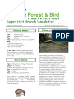 February - March 2010 Upprer Hutt, Royal Forest and Bird Protecton Society Newsletter 