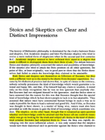 Frede-Stoics and Skepticson Clear and Distinct Impressions