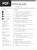 Resume - Tonya Busse Online