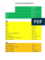 Shortcut Key For Coreldraw x7