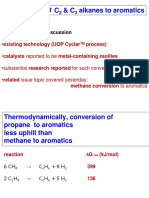 Conversion of C & C Alkanes To Aromatics: Starting Points For Discussion