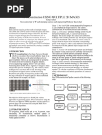 3D Reconstruction USING MULTIPLE 2D IMAGES