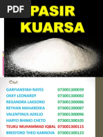 Pasir Kuarsa Silika Bahan Galian Industr