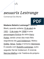 Bellatrix Lestrange - Wikipédia, A Enciclopédia Livre