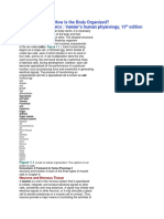 How Is The Body Organized? Source: Vander's Human Physiology, 13 Edition