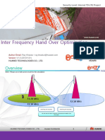 Inter Frequency Handover Optimization Report-Coverage Based