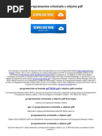 Que Es Programacion Orientada A Objetos PDF