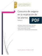 Practica 1. Consumo de Oxígeno Durante La Respiración de Plantas.