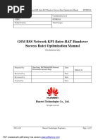 GSM BSS Network KPI (Inter-RAT Handover Success Rate) Optimization Manual