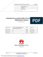 GSM BSS Network KPI (SDCCH Call Drop Rate) Optimization Manual