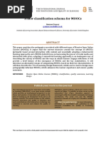 A New Classification Schema For MOOCs