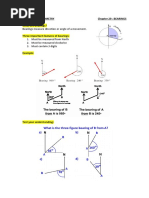 Bearings Measure Direction or Angle of A Movement