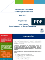 HR Depart. Budget Presentation June 2017