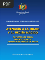 05 Bolivia Guidelines Women and Newborn Health Care 2003