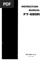 Yaesu FT-680R Instruction Manual