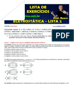 Eletrostática Lista 2 Aulas 6 A 11