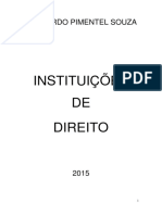 Instituições de Direito Bernardo Pimentel Souza