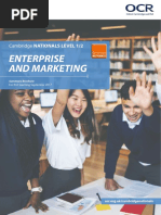 Cambridge Nationals in Enterprise and Marketing Summary Brochure