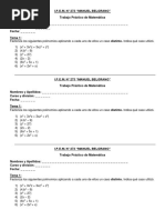 Examen de Factorización de Polinomios