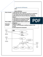 Use Cases For ATM System