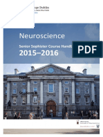 Trinity College Dublin - Neuroscience Course Handbook 2015-16