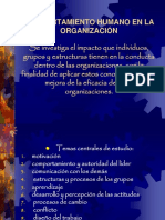 Comportamiento Humano en La Organizacion