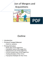 Valuation of Mergers and Acquisitions