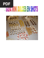 Mini Dulces en Shots