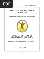 Universidad Salesiana de Bolivia: Sistemas de Información Contable