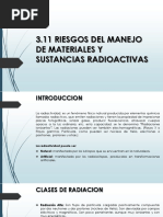 3.11 Riesgos Del Manejo de Materiales y Sustancias Radioactivas S-H