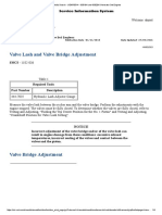 Valve Lash and Valve Bridge Adjustment