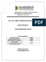 CSC 1103 Object-Oriented Programming Group Project: Gym Membership System