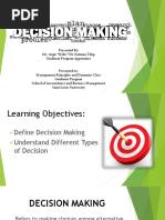 Decision Making Report