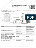 Sigma 1 - Axis Servo Motor and Cables - Troubleshooting Guide