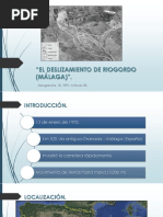 El Deslizamiento de Riogordo (Málaga)