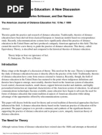 Theory and Distance Education - A New Discussion Simonson, Et. Al.