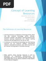 Concept of Learning Resources