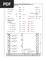 Circular Water Tank RC Design To Is