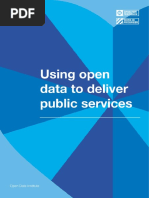 Using Open Data To Deliver Public Services Report