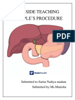 Bed Side Teaching Whipple'S Procedure: Submitted To-Sarita Nadiya Madam Submitted By-Ms - Manisha