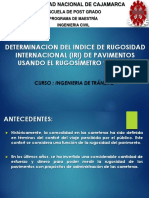 Determinacion Del Indice de Rugosidad