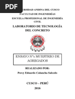 Muestreo de Agregados (Tecnología Del Concreto)