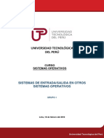 Sistemas de Entrada y Salida de Linux y Windows