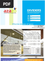 Azazo Dividers Sliding Walls Catalogue PDF