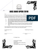 Aku Janji Upsr 2018