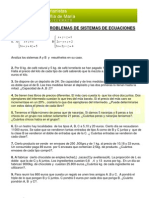 m2cs - 2 Algebra - Ejercicios y Problemas Sistemas de Ecuaciones