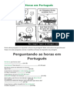 As Horas em Português